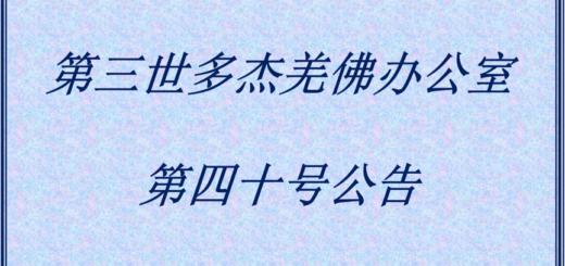 第三世多杰羌佛办公室公告