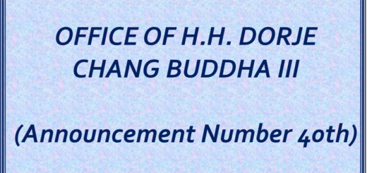H.H.DORJE CHANG BUDDHA III